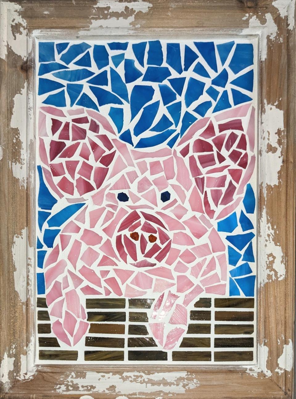 4-H Art Contest Best of Show winner ‘Piggy Mosiac,’ from the Any Other Media category by Austin Kreisa, age 13, Sheboygan County.