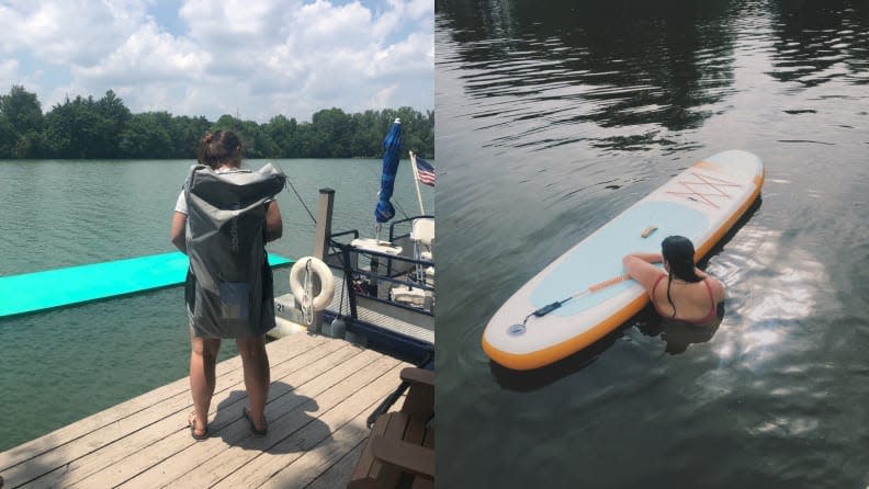 Paddleboarding works with any (deep) body of water.