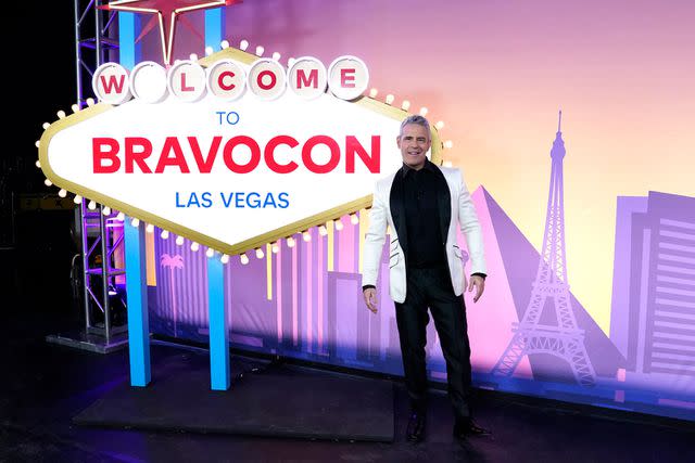 <p>Ralph Bavaro/Bravo via Getty</p> Andy Cohen at BravoCon Live in Las Vegas on Nov. 5, 2023