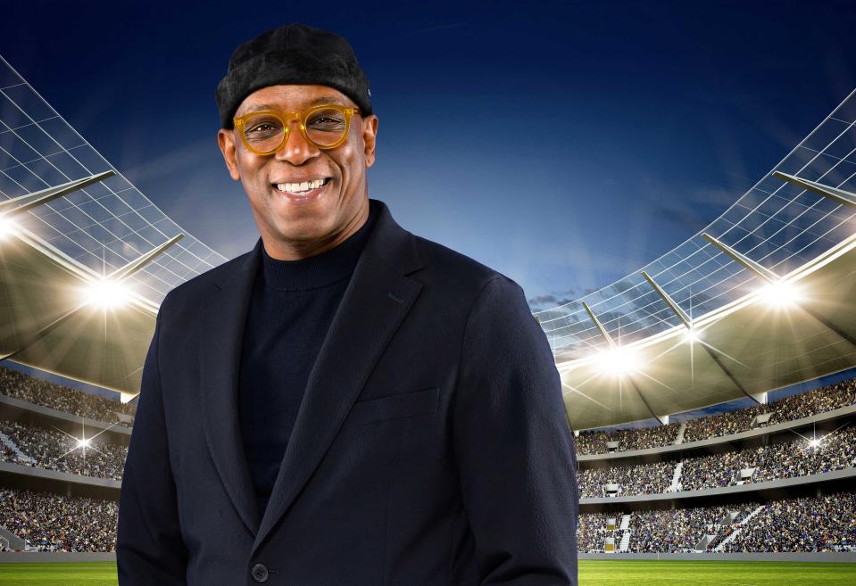 Ian Wright smiling