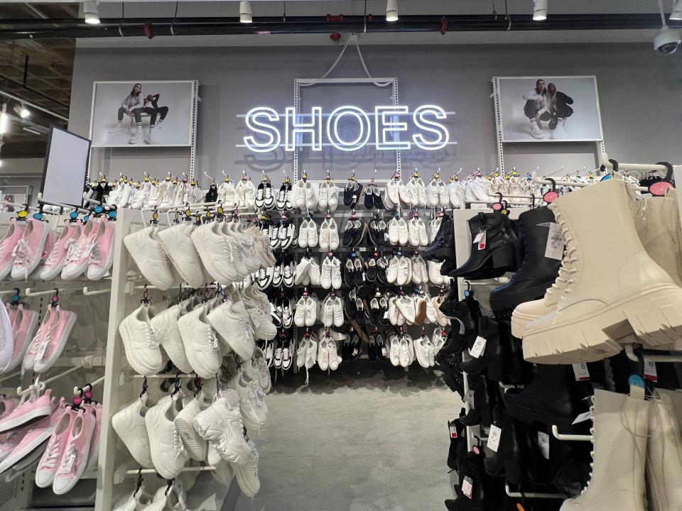 shoe section