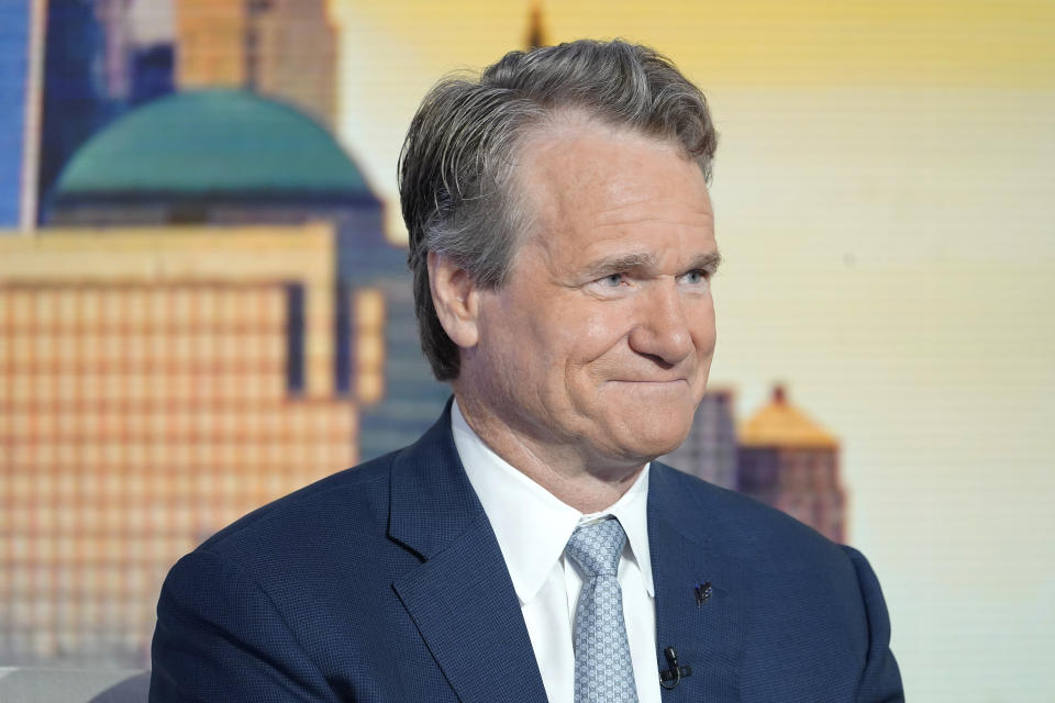 NEW YORK, NEW YORK - JULY 27: Chairman and CEO of Bank of America, Brian Moynihan speaks during 