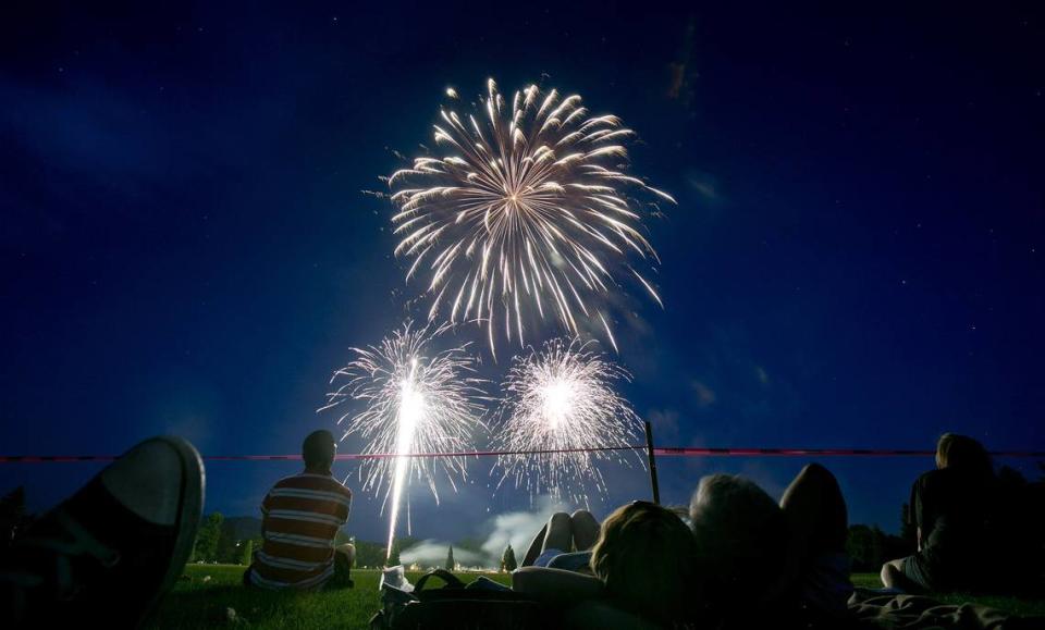 The City of Boise stages one of several Fourth of July fireworks shows spread around the Treasure Valley.