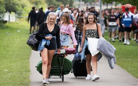 'Giddy and a bit feral': First-time festival-goers descend on Reading - Credit:  PA