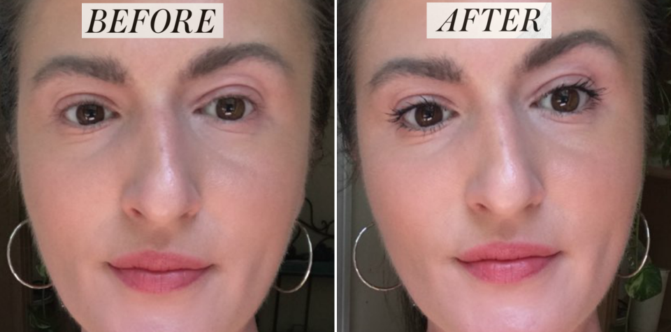 <h1 class="title">before-and-after photos of wearing lancome's monsieur big waterproof mascara</h1>