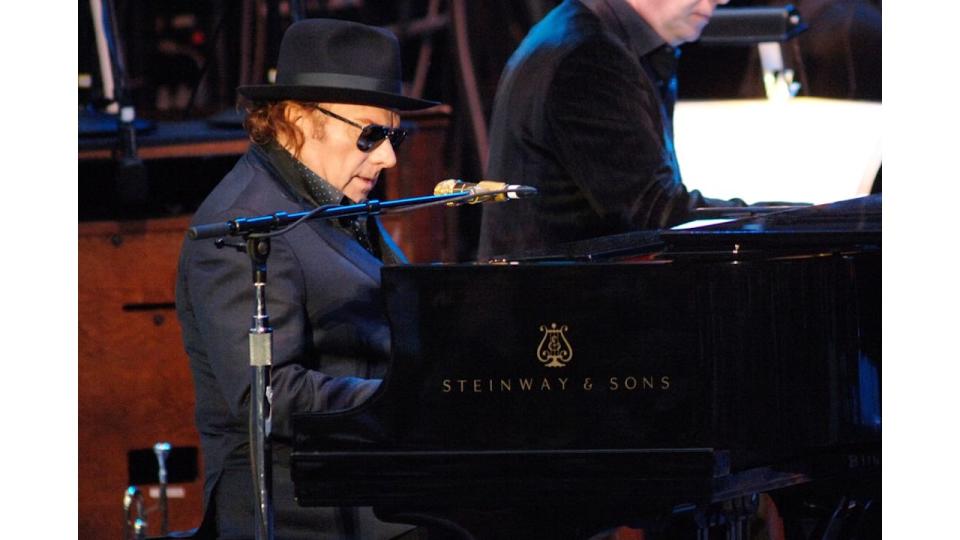 Van Morrison performs at the Greek Theatre on May 2, 2009 in Berkeley, California. (Photo by Tim Mosenfelder/Getty Images)