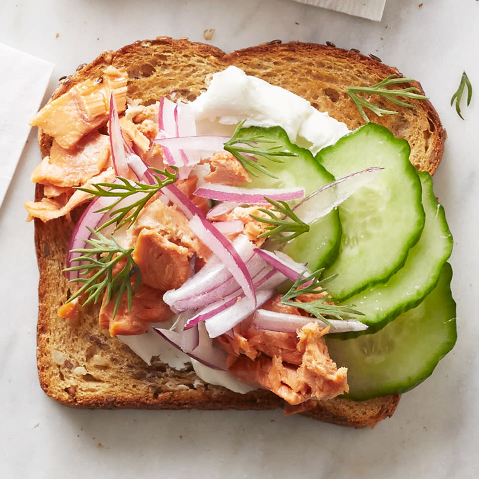 Greek Salmon Toast