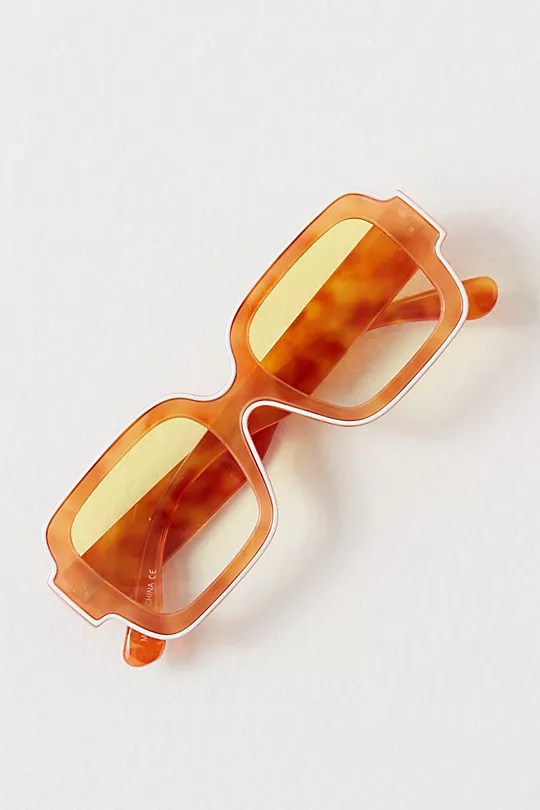 Free People Shadow Side Square Sunglasses