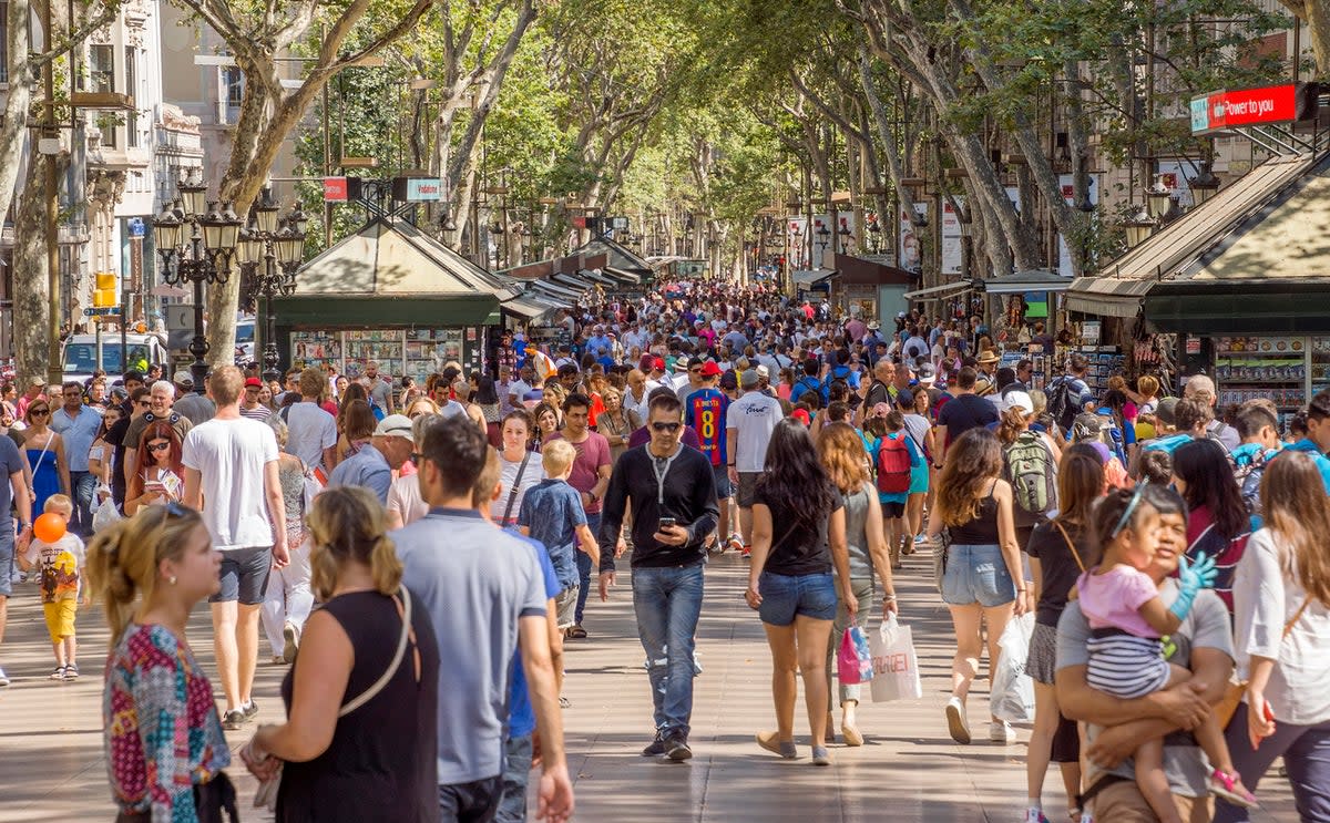 La Rambla, the main tourist avenue in Barcelona (Getty Images)