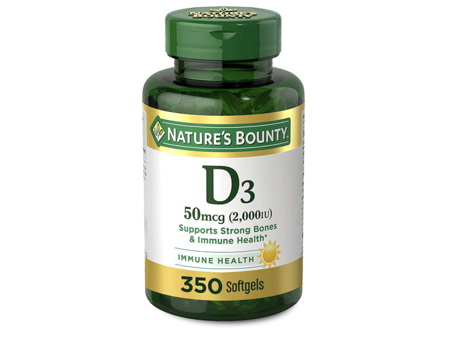 3) Nature’s Bounty Vitamin D3 Softgels