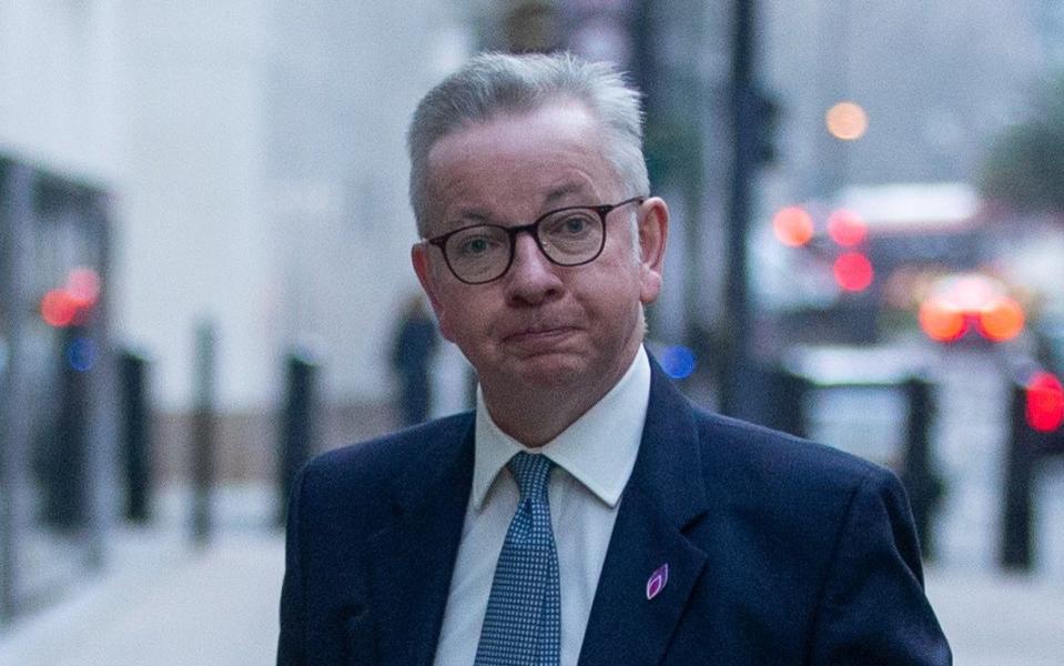 Michael Gove, pictured on Friday. He is trying to improve the Government's levelling up plans - Tayfun Salci/Avalon