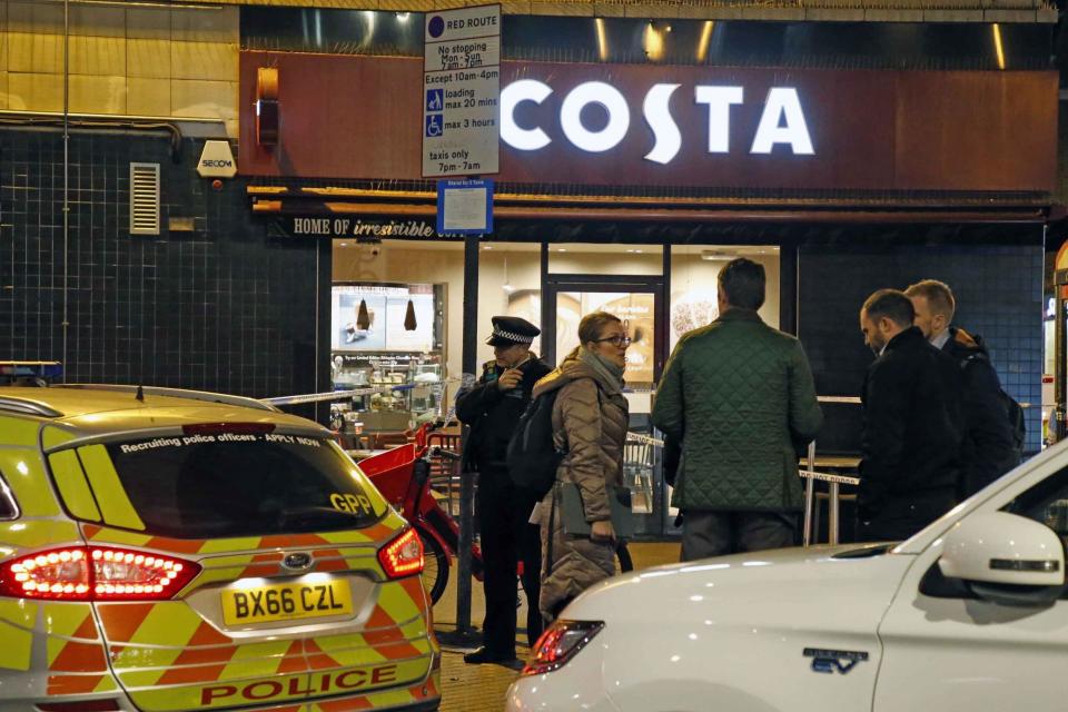 A crime scene was put in place following the knife attack (NIGEL HOWARD)