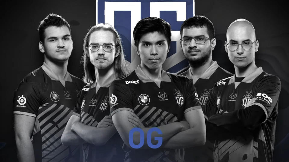 OG's young squad at The International 11 (TI11). From left to right: Bozhidar 