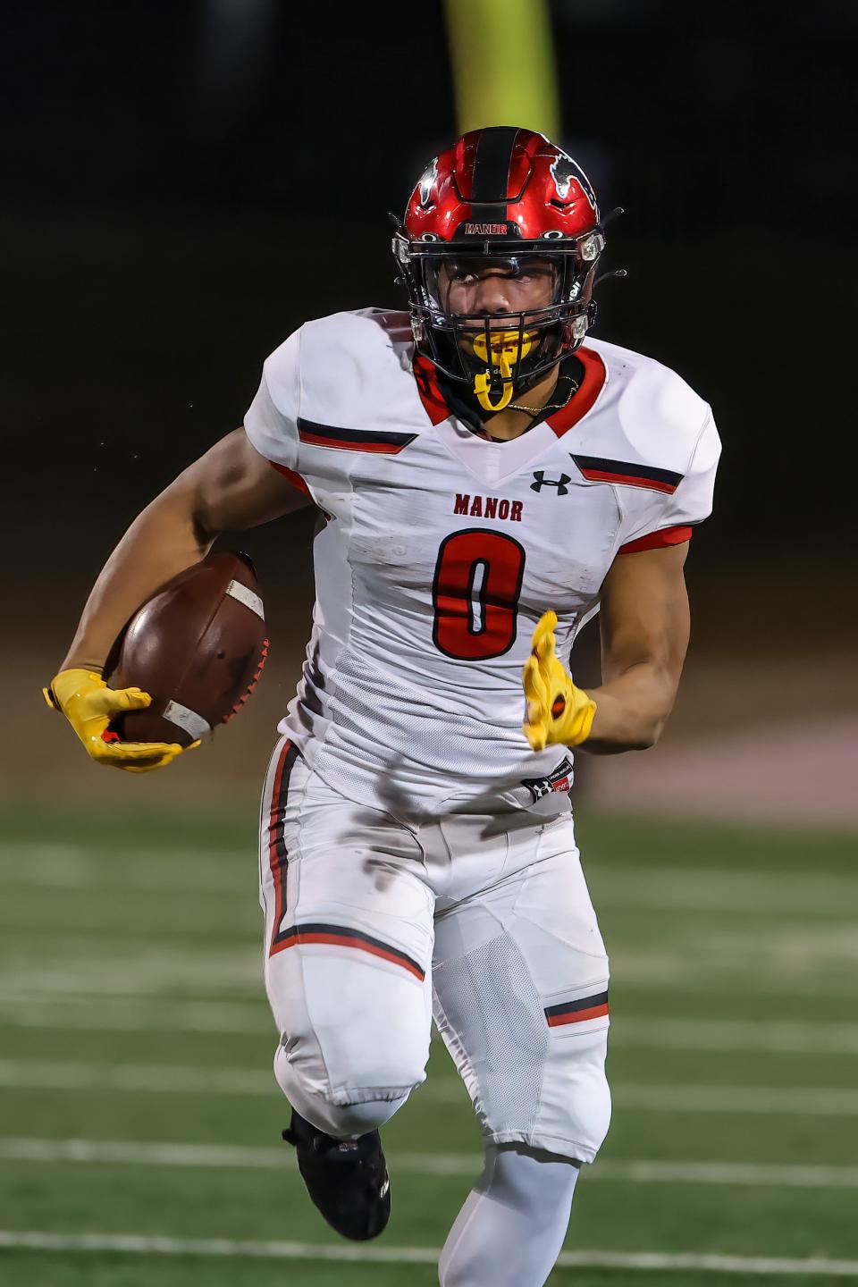 Manor senior Quinten Joyner, who scored four touchdowns in a game against Stony Point, will join tradition-rich Southern Cal this fall. Joyner made the All-Central Texas team the past two years.