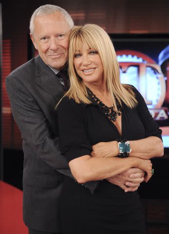 <p>George Pimentel/WireImage</p> Alan Hamel and Suzanne Somers.