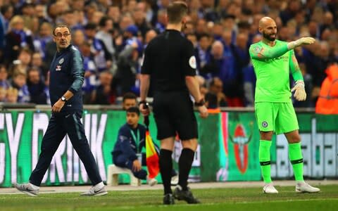Willy Caballero in the Carabao Cup final - Credit: Getty Images