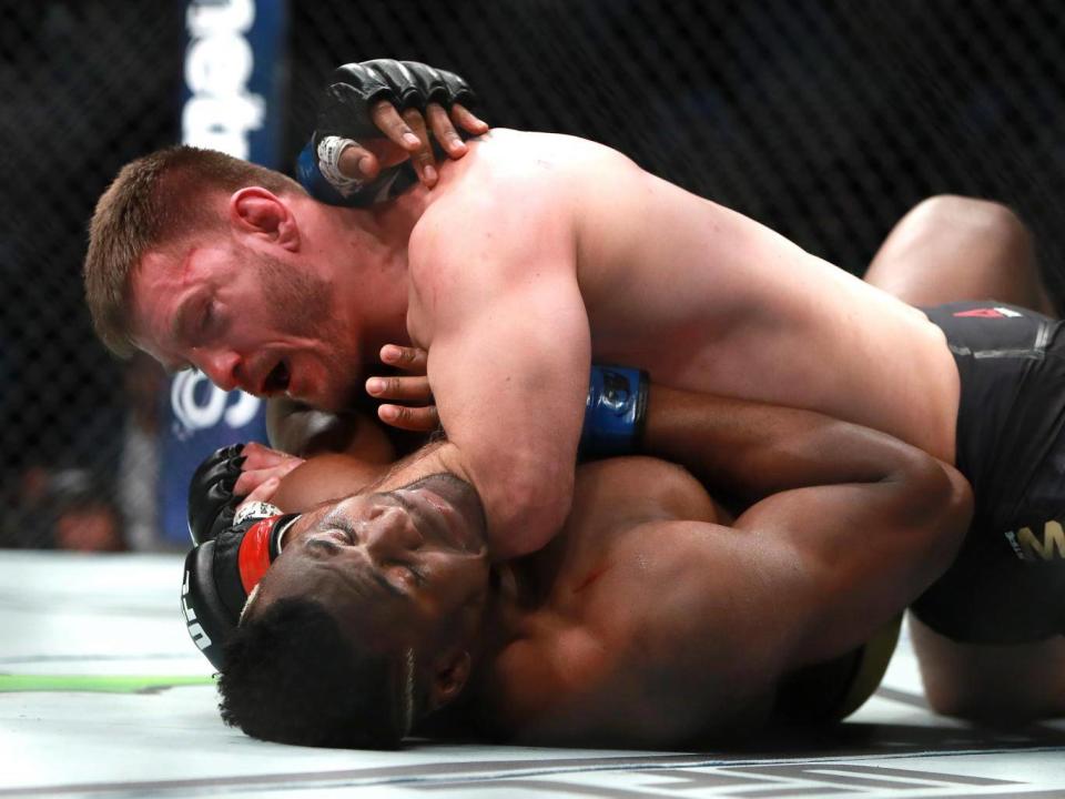 Miocic was able to ground Ngannou at will and control the fight from the floor (Getty)