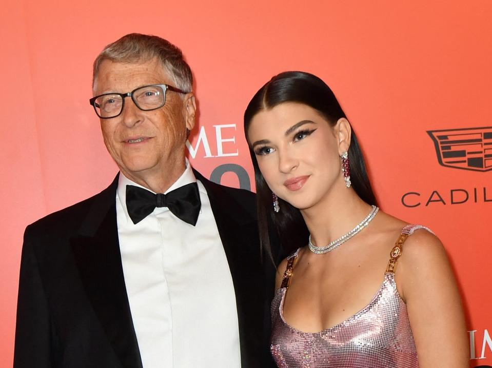 Bill Gates and his daughter Phoebe arrive for TIME 100 Gala at Lincoln Center in New York on June 8, 2022.