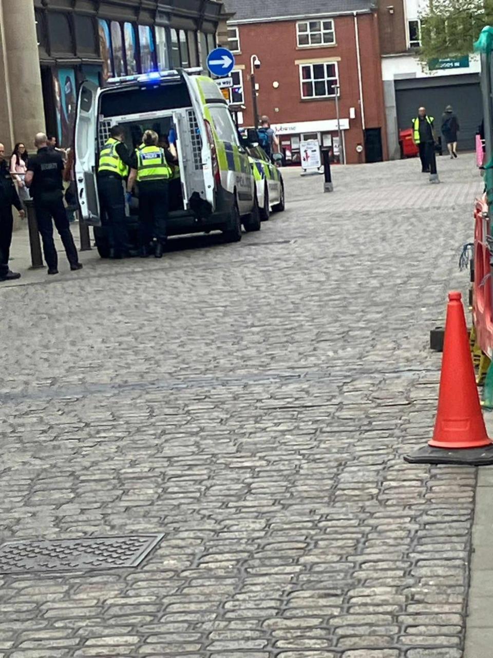 The Bolton News: Police in Bolton Town Centre