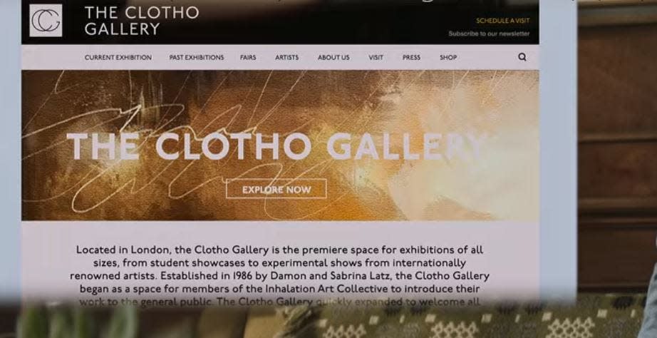 clothos gallery sign - you season four