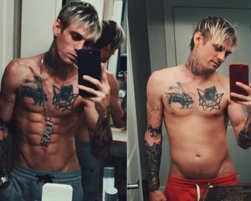 El progreso de Carter. Instagram @aaroncarter