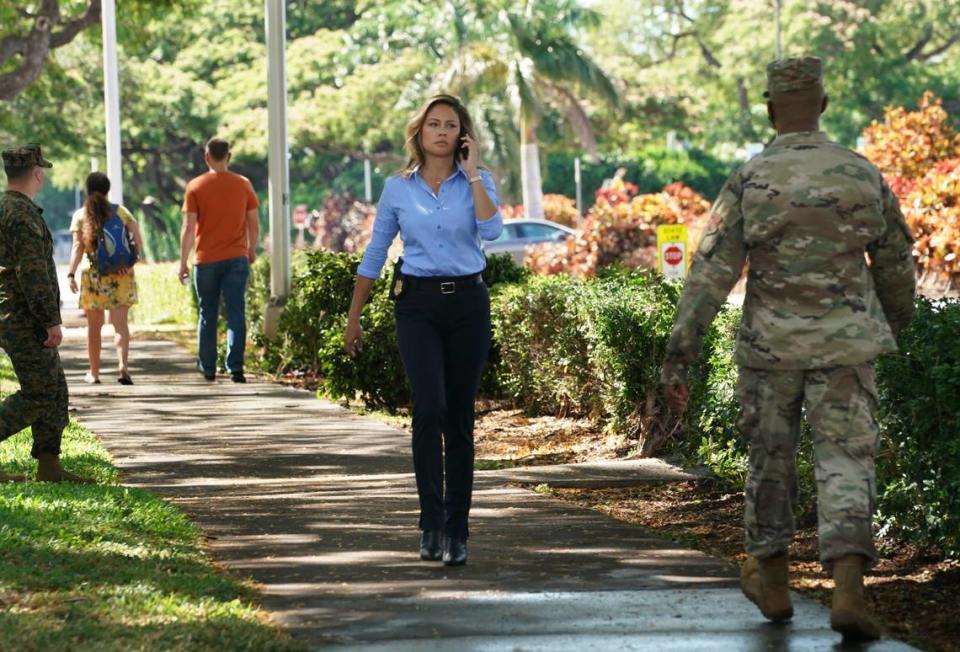 Vanessa Lachey as Special Agent in Charge Jane Tennant in the CBS series “NCIS: Hawaii.”