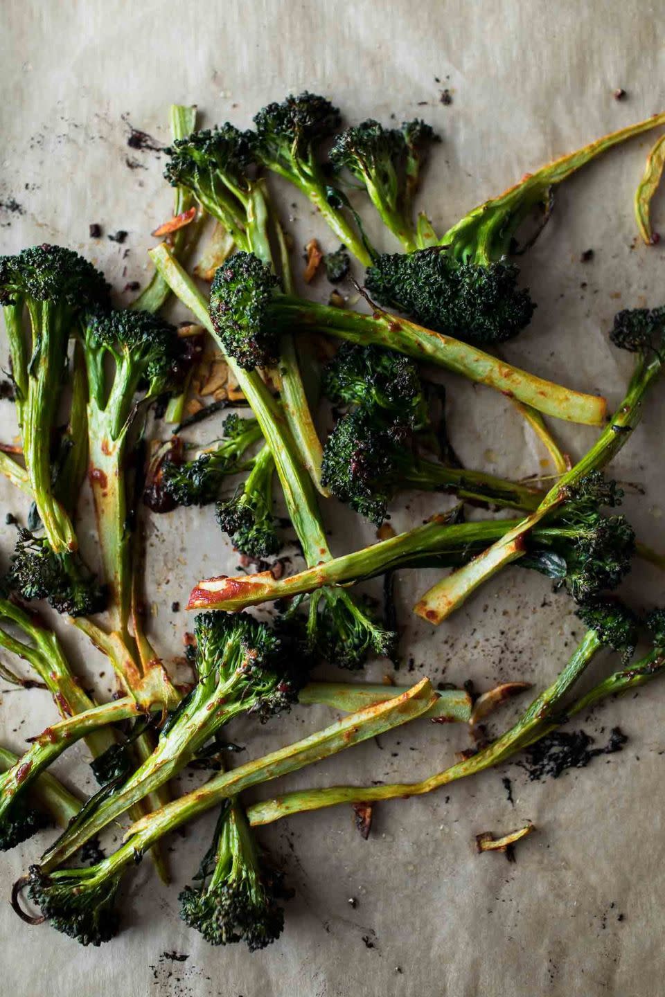 <p>Get the <a href="https://naturallyella.com/chili-roasted-broccoli/" rel="nofollow noopener" target="_blank" data-ylk="slk:Chilli Roasted Broccoli;elm:context_link;itc:0;sec:content-canvas" class="link ">Chilli Roasted Broccoli</a> recipe.</p><p>Recipe from <a href="https://naturallyella.com/" rel="nofollow noopener" target="_blank" data-ylk="slk:Naturally Ella;elm:context_link;itc:0;sec:content-canvas" class="link ">Naturally Ella</a>. </p>