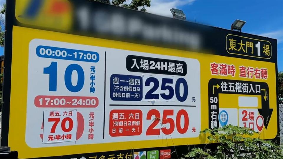 東大門旁停車場遭到遊客抱怨。（圖／東森新聞）