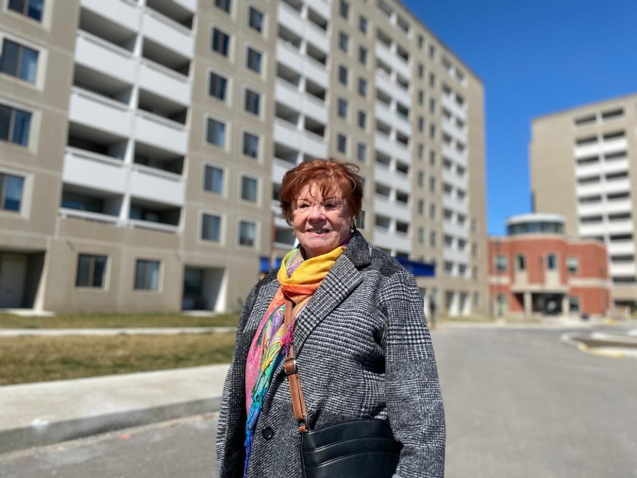 Barbara Tarrant, 77, moved into Chartwell Heritage Glen Retirement Residence less than a year ago. At the time, she says she thought it was going to be her last move, and was shocked to learn the home is closing. (Sarah Tomlinson/CBC - image credit)