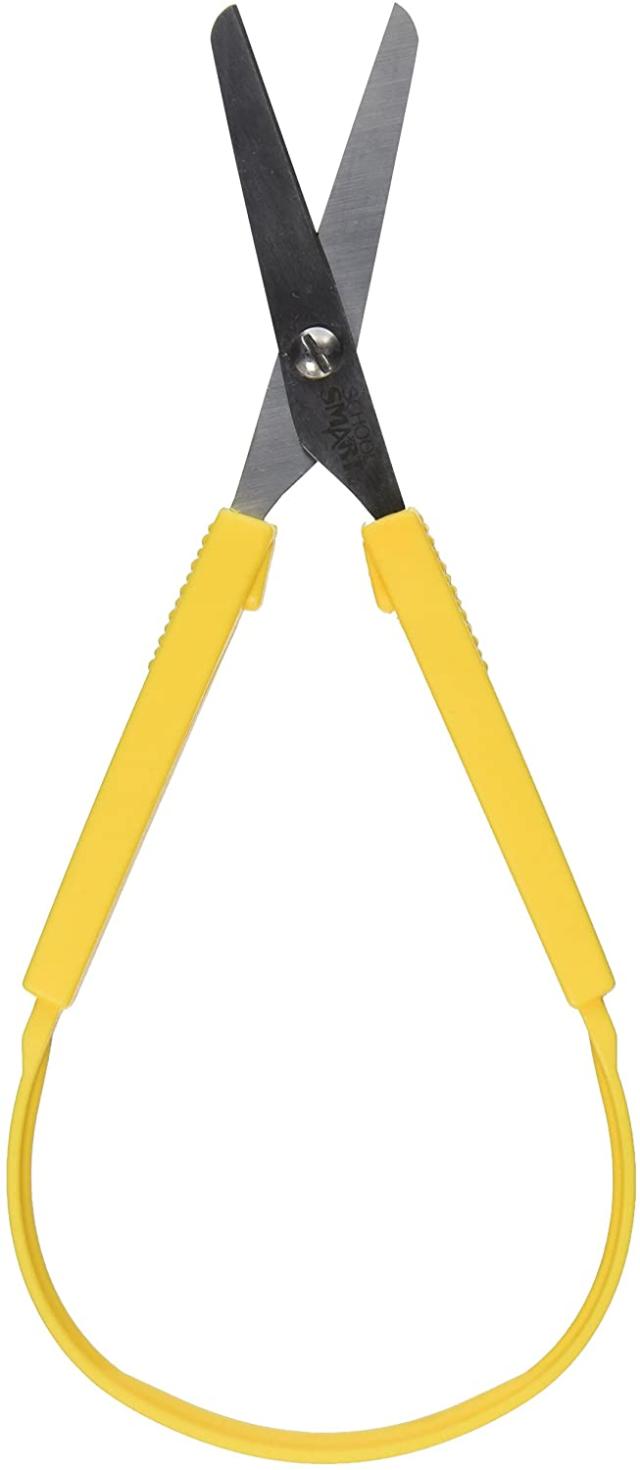 School Smart Lefty Kids Scissor, Blunt Tip, 5 Inches, Yellow/Blue