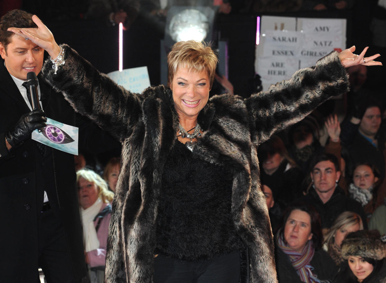 Denise Welch arriving at the launch of Celebrity Big Brother 2012, Elstree Studios, Borehamwood.