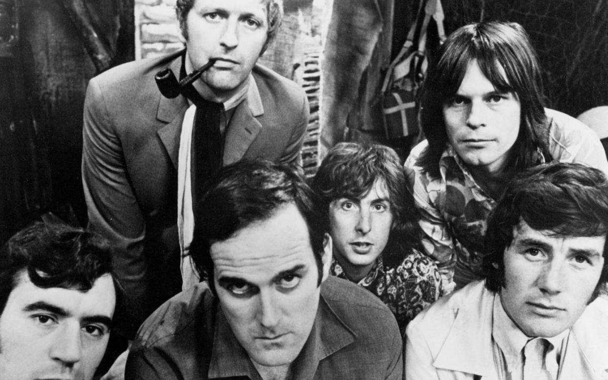 Monty Python in 1969: Terry Jones, Graham Chapman, John Cleese, Eric Idle, Terry Gilliam and Michael Palin