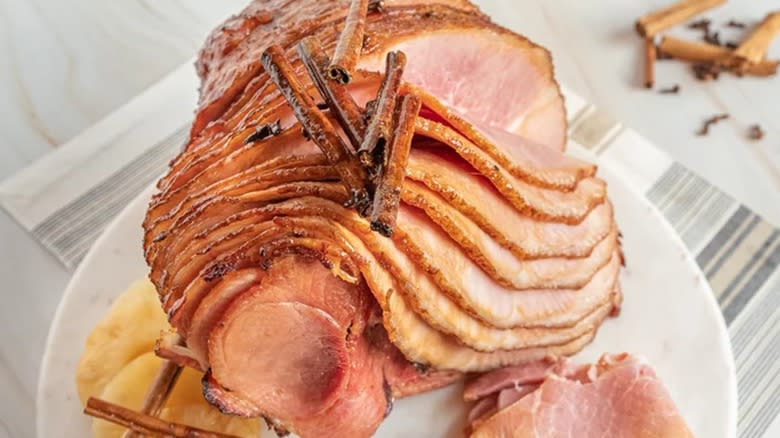 baked spiral ham