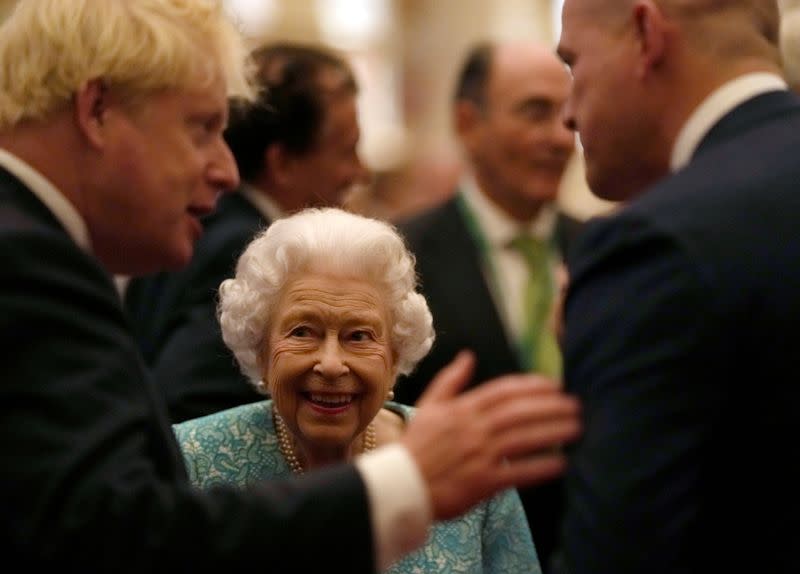 FILE PHOTO: Britain's Queen Elizabeth and members of the Royal Family host a reception for international business and investment leaders at Windsor Castle