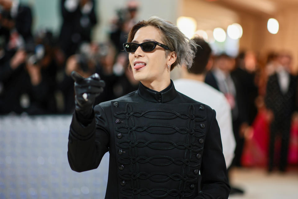 NEW YORK, NEW YORK - MAY 01: Jackson Wang attends The 2023 Met Gala Celebrating "Karl Lagerfeld: A Line Of Beauty" at The Metropolitan Museum of Art on May 01, 2023 in New York City. (Photo by Dimitrios Kambouris/Getty Images for The Met Museum/Vogue)