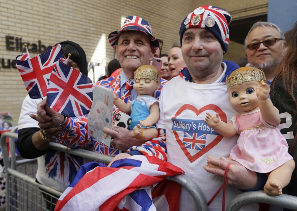 Excitement builds as royal-watchers gather for the impending announcement. Source: AAP