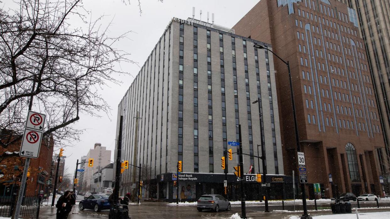 The Elgar Building at 200 Elgin St. is slated for an office-to-residential conversion, according to reports from two real estate brokerages. (Arthur White-Crummey/CBC - image credit)