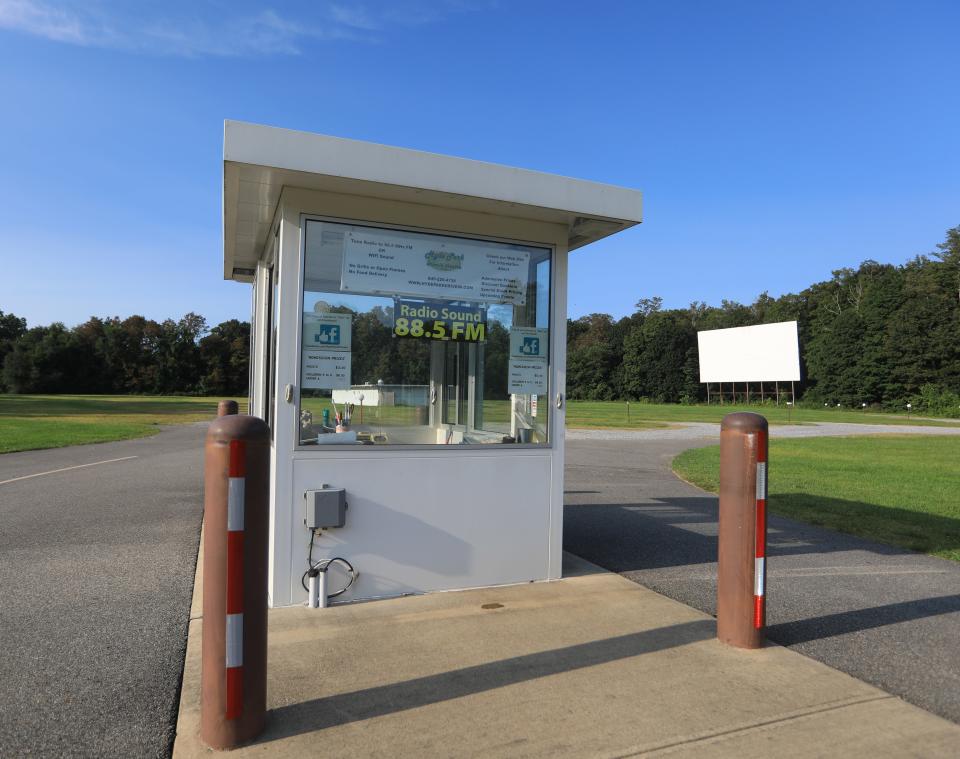 The ticket booth at the Hyde Park Drive In on August 22, 2023. The National Parks Service has been seeking a vendor to run the drive in.