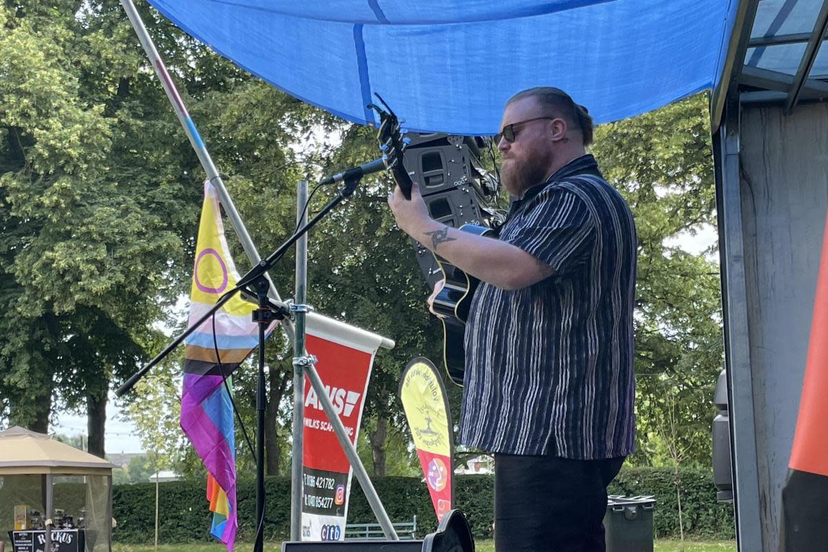 BAND TOGETHER- Ruben Seabright entertains the crowds. <i>(Image: Ryan Smith at Newsquest)</i>