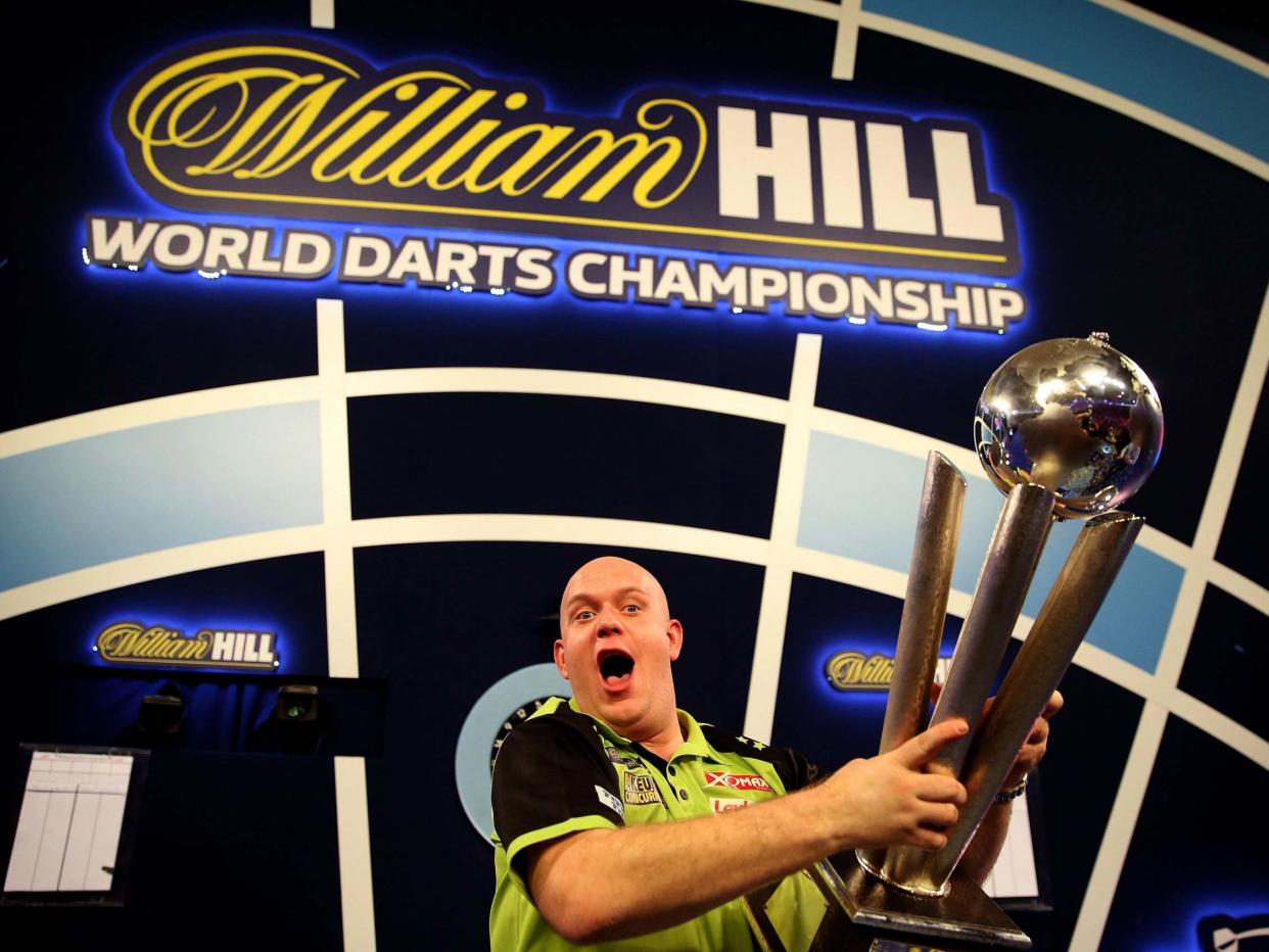 Michael van Gerwen is looking to win the World Darts Championship for the fourth time: PA