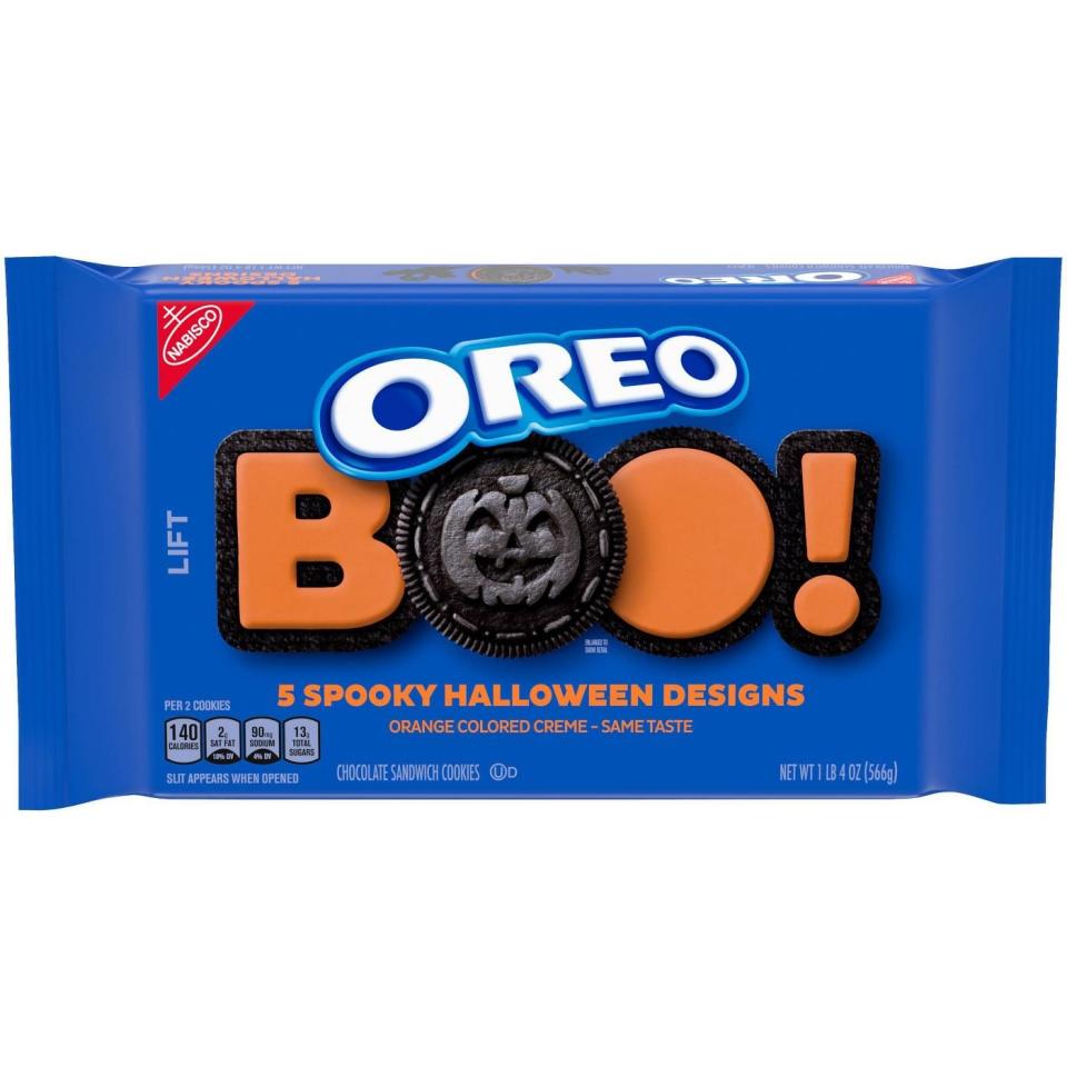 Oreo Halloween Orange Colored Creme Chocolate Sandwich Cookies 