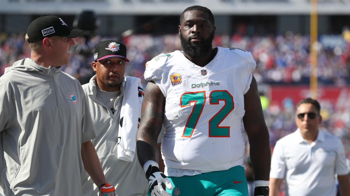 Dolphins' Terron Armstead ruled out vs. Giants with knee injury - ESPN