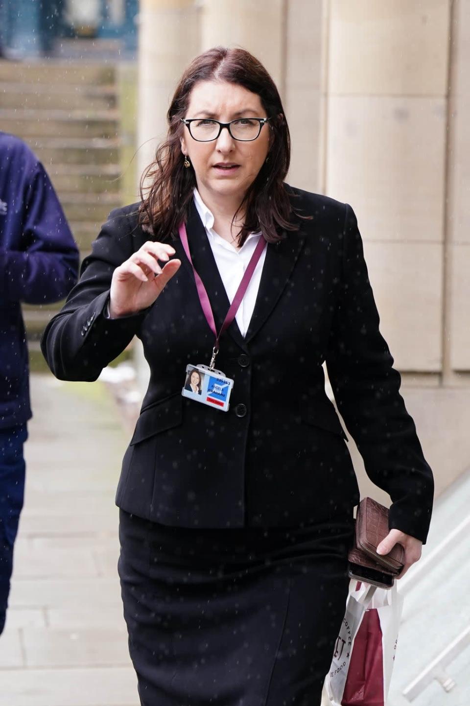 Angela Grahame QC arriving at Capital House in Edinburgh for the public inquiry into the death of Sheku Bayoh (Jane Barlow/PA) (PA Wire)