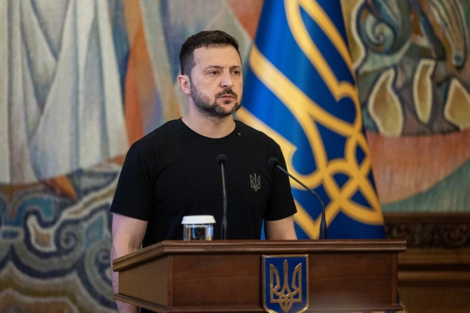 烏克蘭總統澤倫斯基(Volodymyr Zelenskyy) 。 (資料照片/ 烏克蘭總統府)