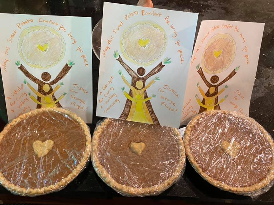 Each pie is packaged with a poem written by McGee&rsquo;s daughter, Roslyn Harmon. (Photo: Courtesy of Rose McGee)