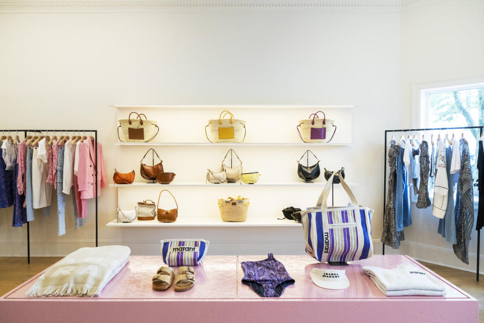 Accessories and ready-to-wear at Isabel Marant's new East Hampton boutique.  