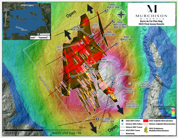 Murchison Minerals Ltd., Tuesday, January 17, 2023, Press release picture