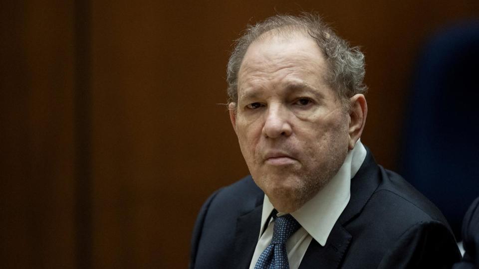 PHOTO: Former film producer Harvey Weinstein appears in court at the Clara Shortridge Foltz Criminal Justice Center in Los Angeles, Oct. 4, 2022.  (Etienne Laurent/Pool via Reuters, FILE)