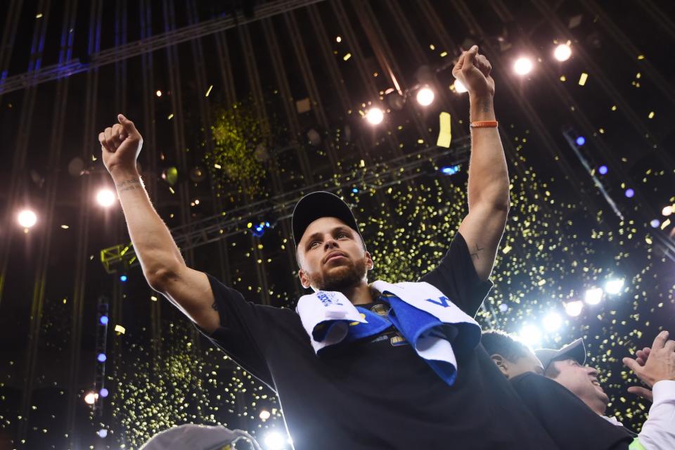 Stephen Curry is one of nine NBA players ever to win multiple MVPs and multiple titles. (Getty Images)