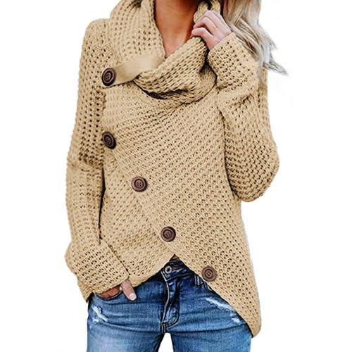 With this sweater, you'll get a unique and stylish shape with a flattering fit. (Photo: Amazon)